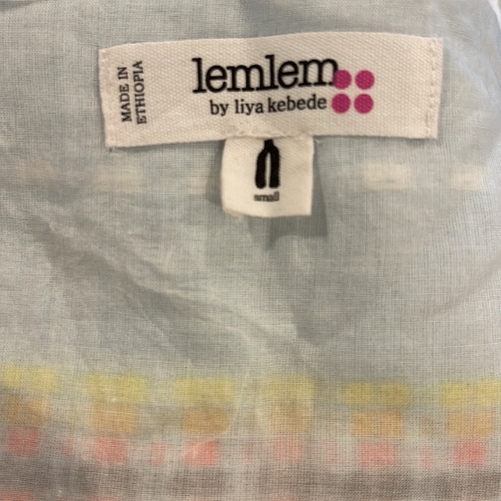 Lemlem NWOT Boho lined MIDI Dress with embroidered details - Picture 8 of 12